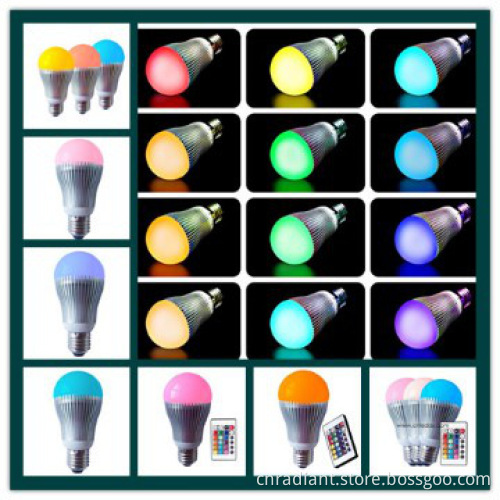 color changing led bulb light,remote control and CE certificate